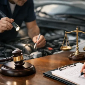 Laudo mecânico para processo judicial