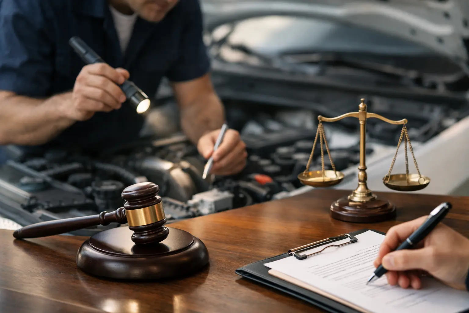 Laudo mecânico para processo judicial
