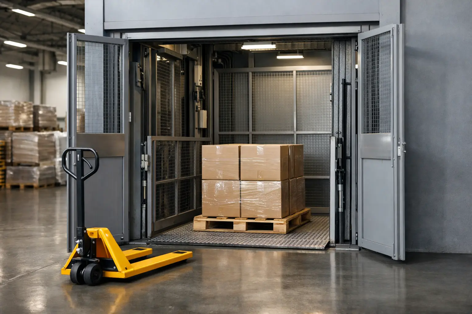 Como regularizar elevador de carga industrial