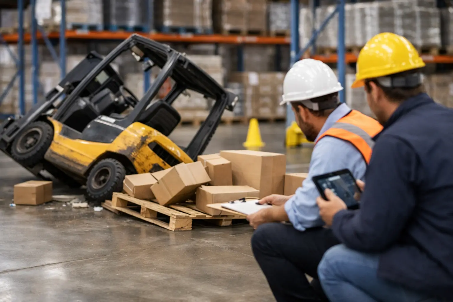 Estudo técnico de acidente com empilhadeira
